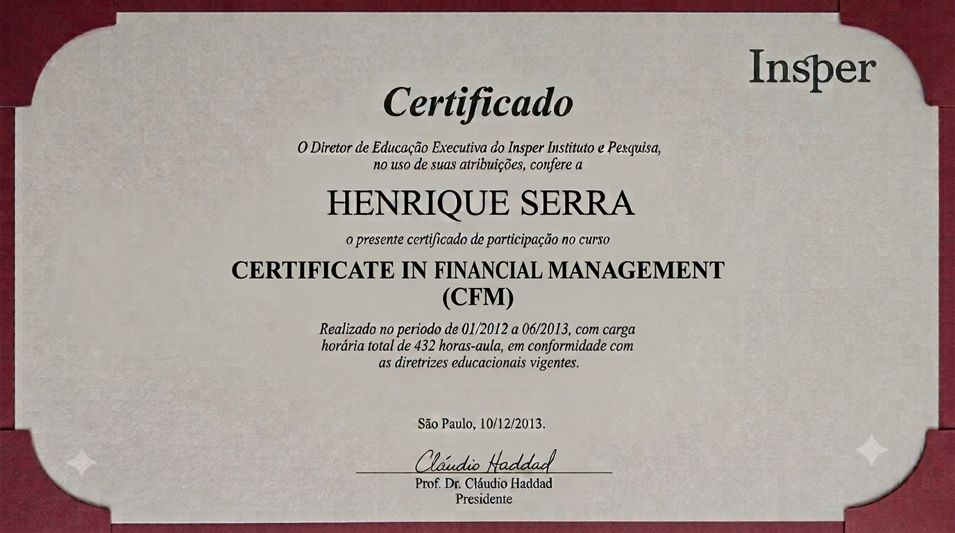 Certificado Insper